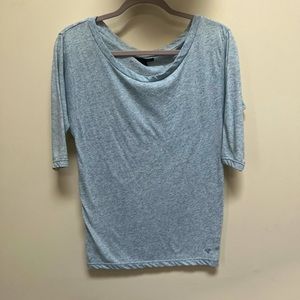 American Eagle Women’s Quarter Sleeve Blue Top